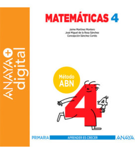 Matemáticas 4. Método ABN. Primaria. Anaya + digital
