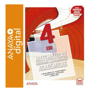 Matemáticas Orientadas A Las Enseñanzas Académicas 4. ESO